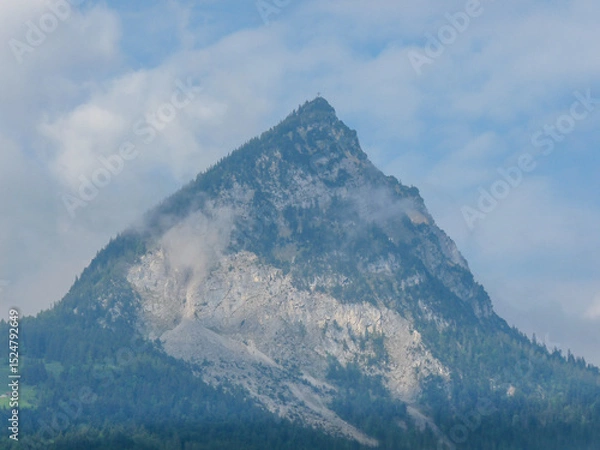 Obraz Switzerland, Meiringen, a large mountain in the background