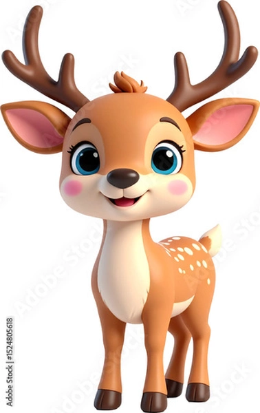 Fototapeta 3D 사슴 캐릭터