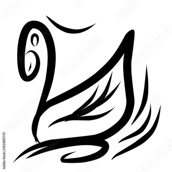 Fototapeta black and white tattoo vector