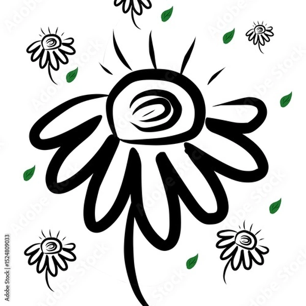 Obraz abstract floral background