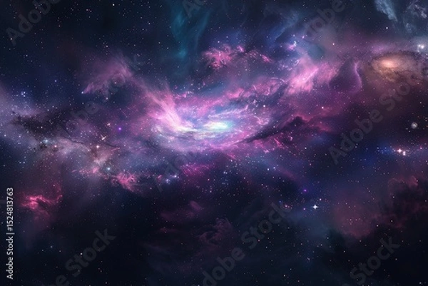 Fototapeta High Resolution of Expansive Galaxy in the Depths of Space