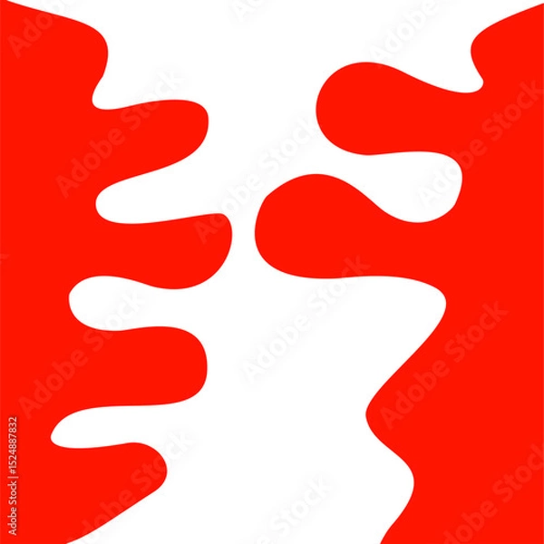 Fototapeta red side melt