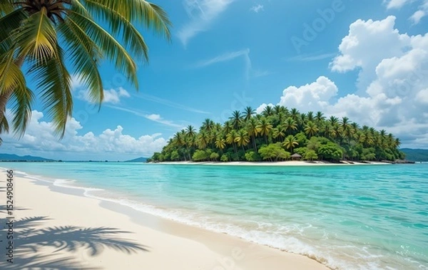 Fototapeta Tropical Island Escape Video Background Design