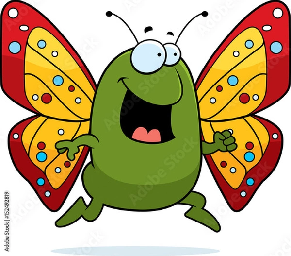 Fototapeta Butterfly Running