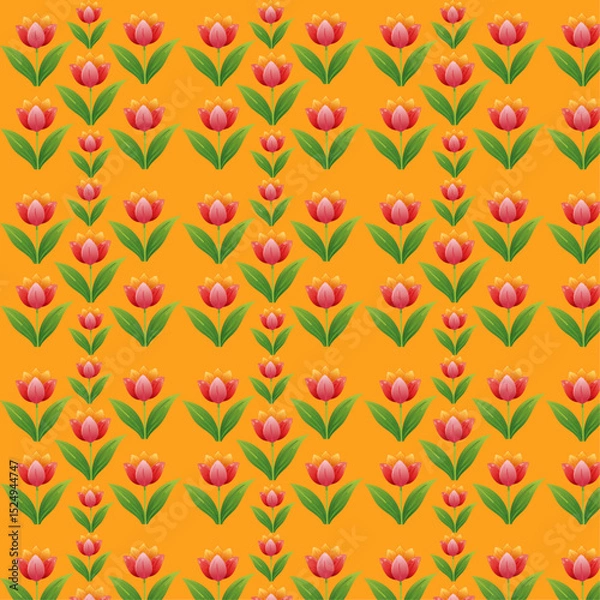 Fototapeta seamless flower pattern