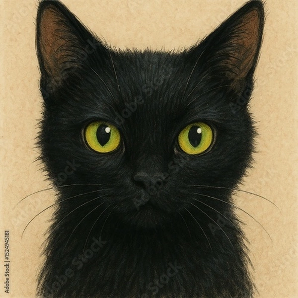 Obraz black cat