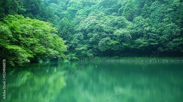 Obraz lake in the forest