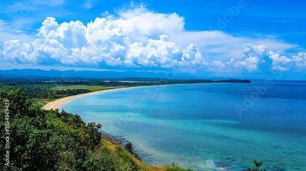 Fototapeta lake in the summer