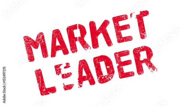 Fototapeta Market Leader rubber stamp. Grunge design with dust scratches. Effects can be easily removed for a clean, crisp look. Color is easily changed.