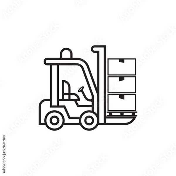 Obraz forklift icon