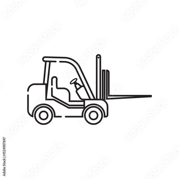 Obraz forklift icon