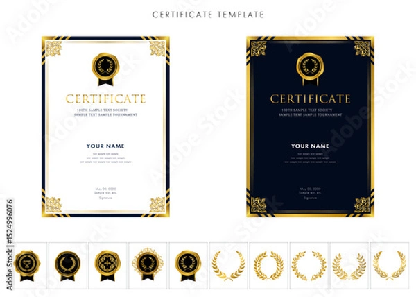 Obraz 賞状２８６　certificate　award　表彰状　celebration