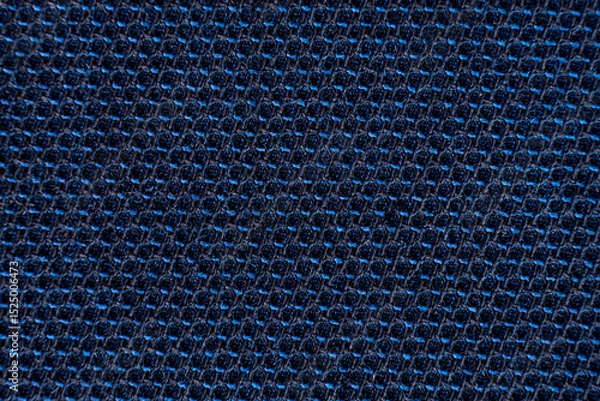 Fototapeta Texture of dense blue fabric for tailoring. Canvas. Textile. Textile