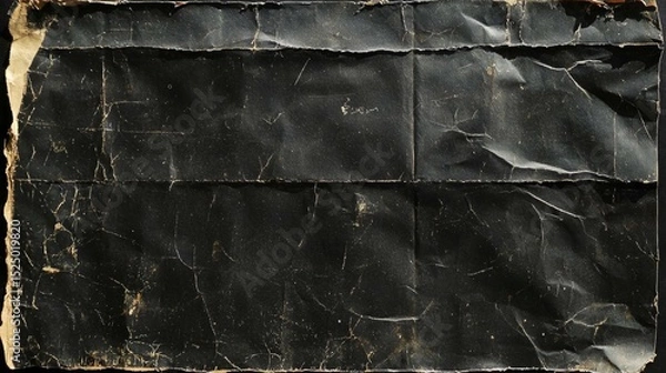 Fototapeta Aged black hue paper showcasing unique surface characteristics.