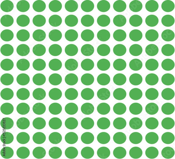 Fototapeta Gradient Polka Dot Pattern in Green - Playful Abstract Dotted Background