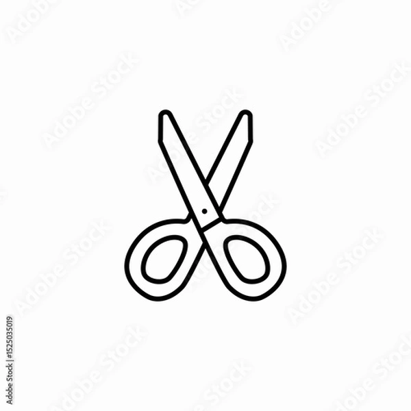 Fototapeta scissors shears icon sign vector