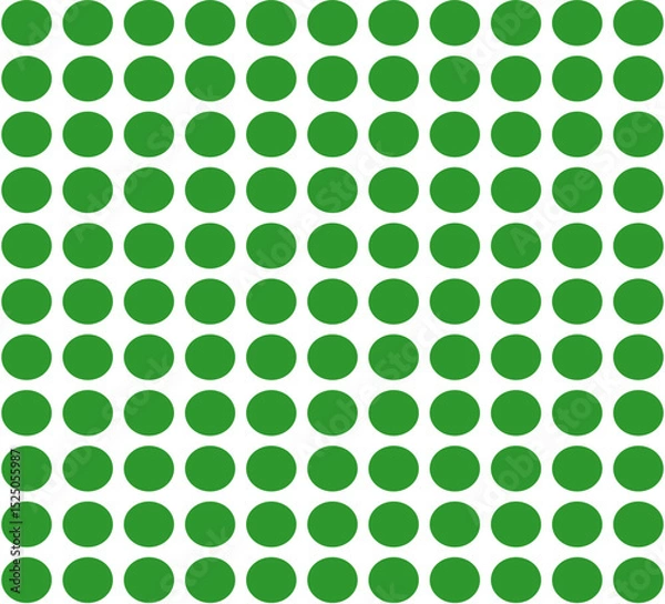 Fototapeta Gradient Polka Dot Pattern in Forest Green Tones - Playful Abstract Dotted Background