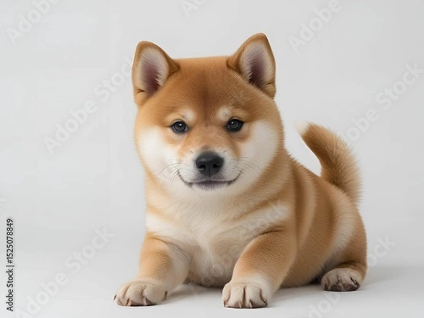 Obraz 見つめる柴犬[GenerativeAI]