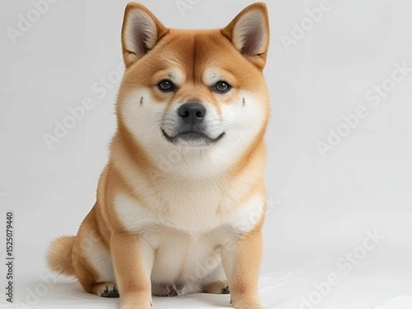 Obraz 真顔の柴犬[generativeAi]