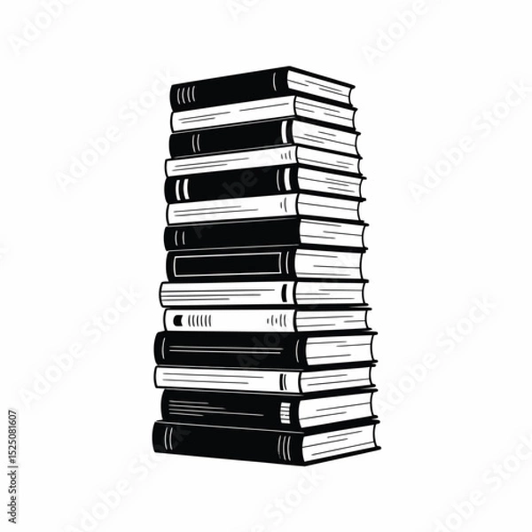 Obraz Tall Stack of Books
