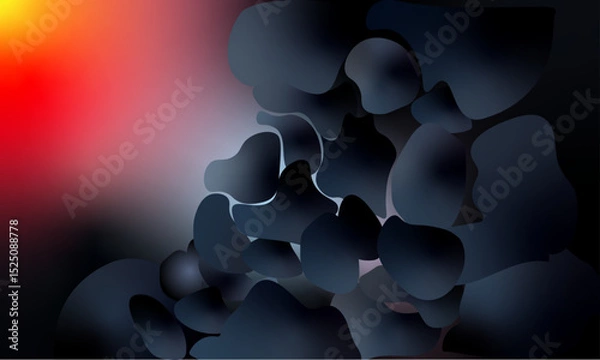 Fototapeta Abstract cinematic background design, modern colorful web banner background vector, cloud background design, advertisement post template, gradient quality design, modern wallpaper, visual cloud art, 
