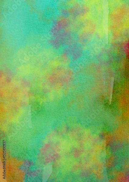 Obraz イラスト素材 カラフルで美しい水彩風背景素材