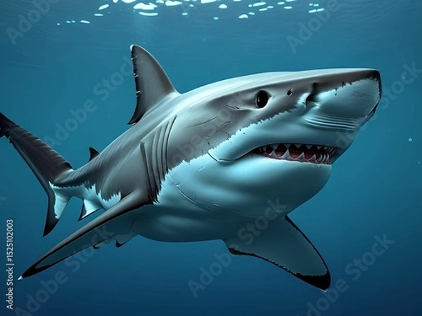 Obraz 泳ぐ鮫[GenerativeAI]