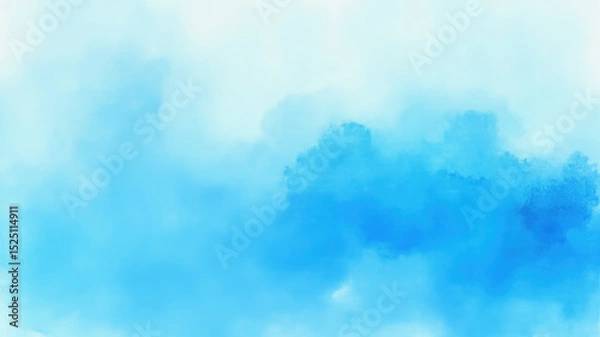 Obraz This artwork showcases a blend of blue tones in a soft, flowing abstract style. The gentle gradients create a calming effect, ideal for inspiring relaxation and creativity