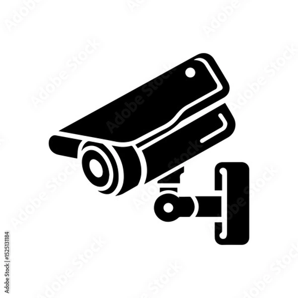 Fototapeta CCTV camera icon.  security camera icon.