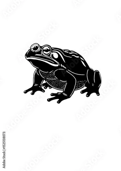 Fototapeta frog on white background