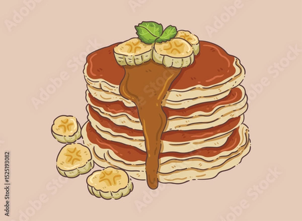 Obraz pancake vector