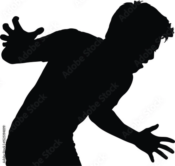 Obraz Silent Scream Silhouette - Inner Torment Expression