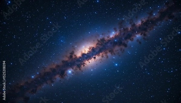 Fototapeta Stunning AI-Generated Galaxy in Deep Space