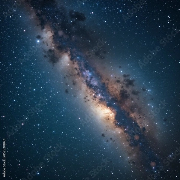 Fototapeta Stunning AI-Generated Galaxy in Deep Space