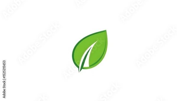 Fototapeta Green Leaf Logo Design.