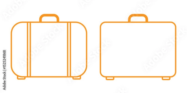Fototapeta Suitcase icon set. Travel bag icon. Suitcase icon .Print Travel Luggage icon, Suitcase icon web. Vector icon suitcase. Travel bag icon flat. Suitcase icon new. Baggage icon.