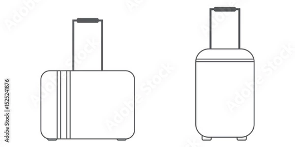 Fototapeta Suitcase icon set. Travel bag icon. Suitcase icon .Print Travel Luggage icon, Suitcase icon web. Vector icon suitcase. Travel bag icon flat. Suitcase icon new. Baggage icon.