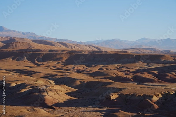 Obraz Rocks and high Atlas mountain range in central MOROCCO at Sus-Masa-Dara region in Morocco