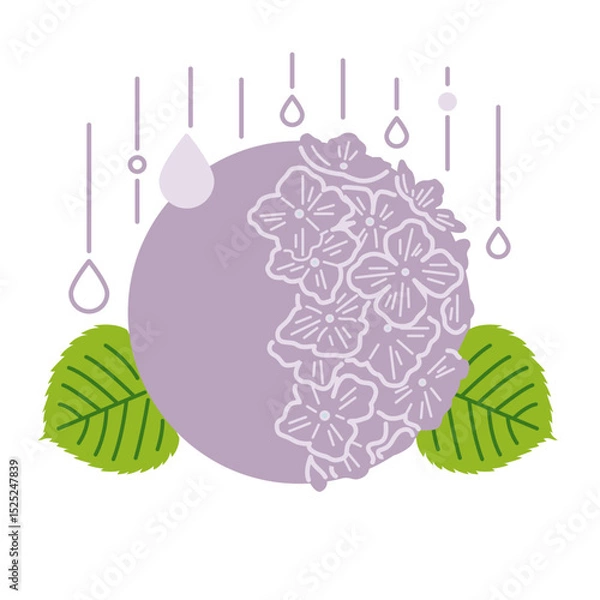 Obraz 紫陽花のフレーム