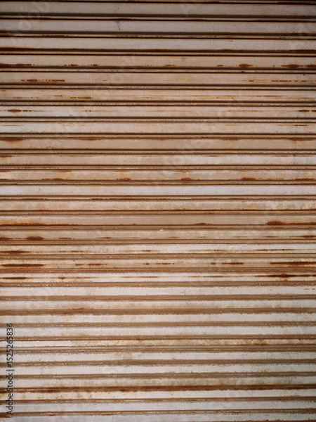 Fototapeta Texture Photo of Old Rusty Jalousie Blinds