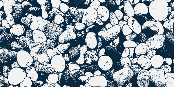 Fototapeta Pebble shingle stone texture background