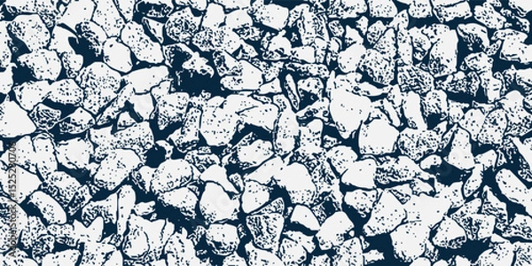 Fototapeta Pebble shingle stone texture background