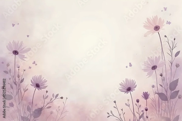 Fototapeta An invitation background featuring dusty mauve and blush pink. 