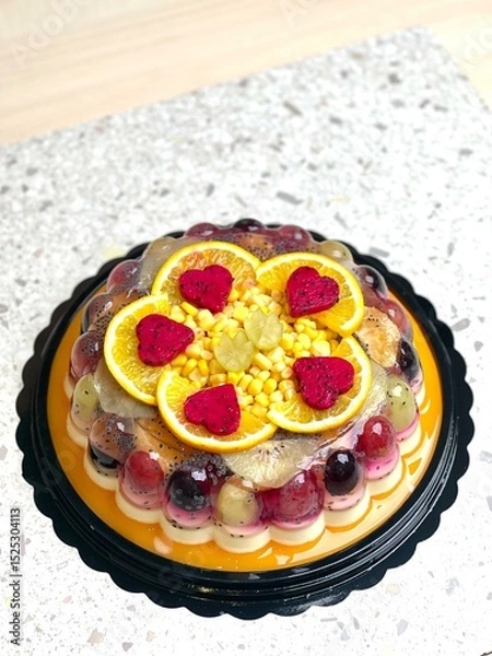 Obraz apple pie on a white plate