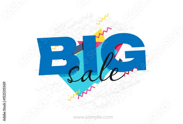 Obraz Vector flat sale banner template design