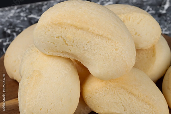 Obraz Cheese biscuit. Typical brazilian snack close up