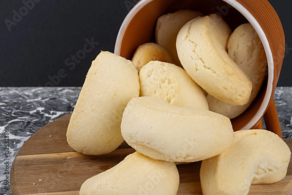 Obraz Traditional brazilian cheese biscuit. Selective focus
