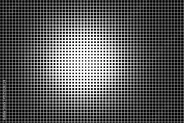 Fototapeta Halftone Squares Radial Gradient Background
