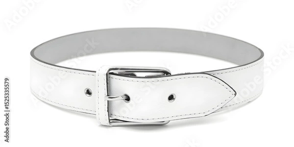 Obraz White belt isolated on white background