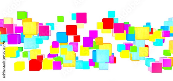 Fototapeta BrigBright geometric shapes on a transparent backgroundht geometric shapes on a transparent background